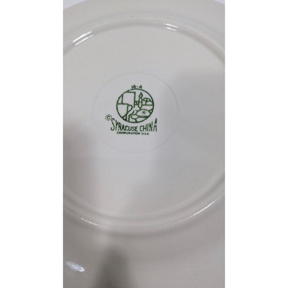 Syracuse China White Dinner Plate With Gold Trim 10.75" Ceramic Elegant Design - Picture 9 of 9